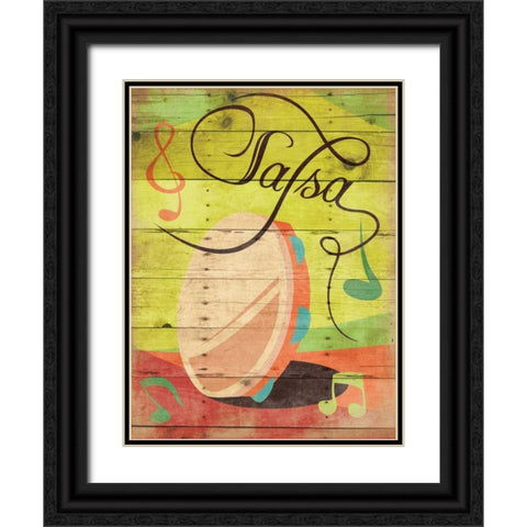Salsa II Black Ornate Wood Framed Art Print with Double Matting by Grey, Jace