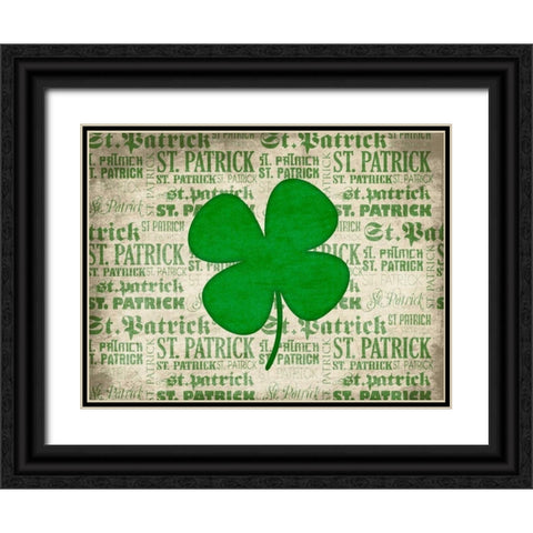 Clover Black Ornate Wood Framed Art Print with Double Matting by Grey, Jace