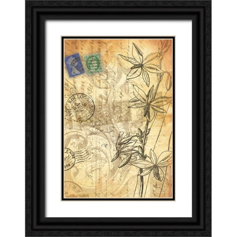 Paris C Black Ornate Wood Framed Art Print with Double Matting by Grey, Jace