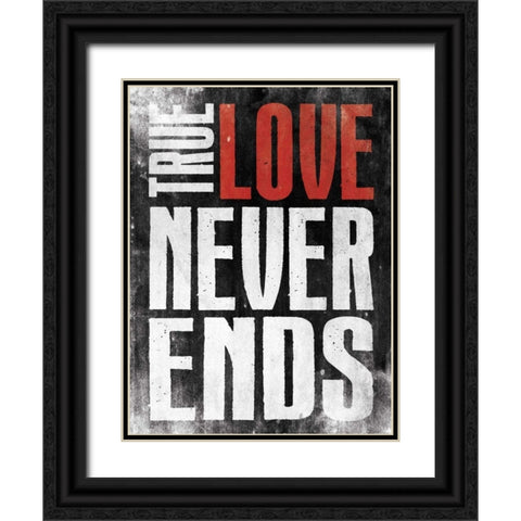 Never Ends Black Ornate Wood Framed Art Print with Double Matting by Grey, Jace