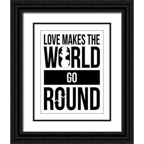 Text B2 Black Ornate Wood Framed Art Print with Double Matting by Grey, Jace