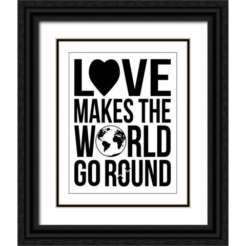 World Go Round 2 Black Ornate Wood Framed Art Print with Double Matting by Grey, Jace