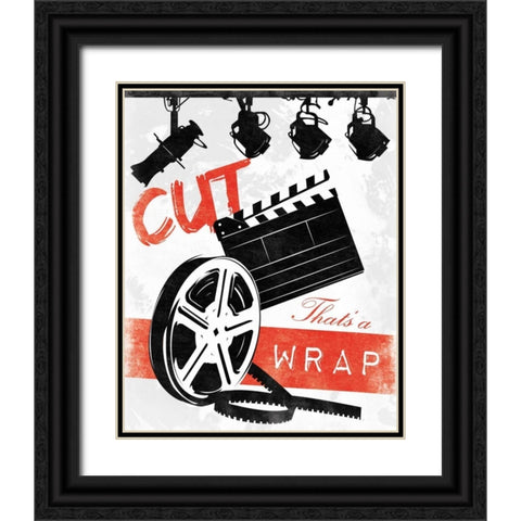 Cinema B Black Ornate Wood Framed Art Print with Double Matting by Grey, Jace