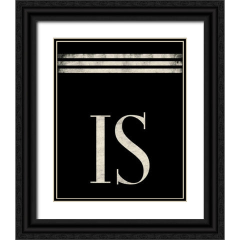 Is Black Ornate Wood Framed Art Print with Double Matting by Grey, Jace