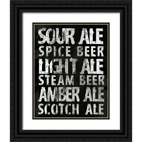 Sour Ale Black Ornate Wood Framed Art Print with Double Matting by Grey, Jace
