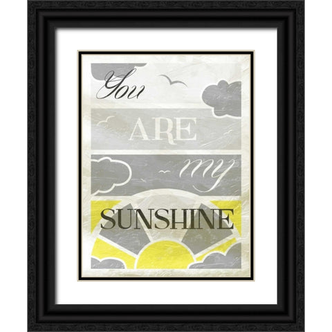 Sunshine Black Ornate Wood Framed Art Print with Double Matting by Grey, Jace