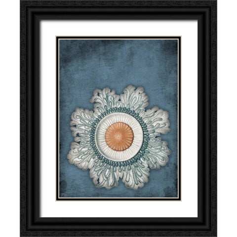 Blue Coastal Mate Black Ornate Wood Framed Art Print with Double Matting by Grey, Jace