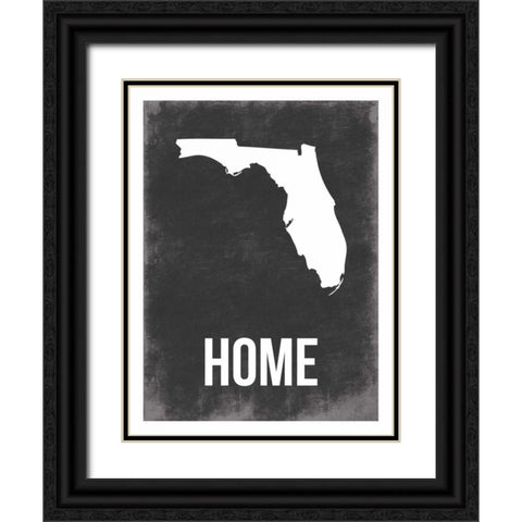 Florida Home Black Ornate Wood Framed Art Print with Double Matting by Grey, Jace
