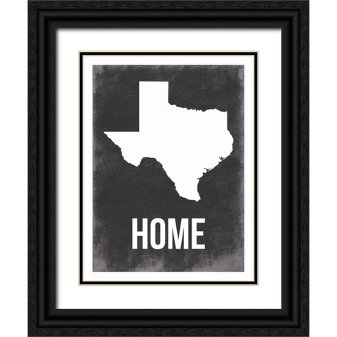 Texas Home Black Ornate Wood Framed Art Print with Double Matting by Grey, Jace