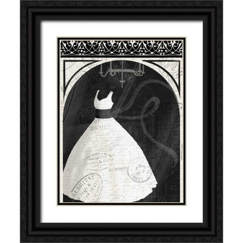 Dress N  Window Black Ornate Wood Framed Art Print with Double Matting by Grey, Jace