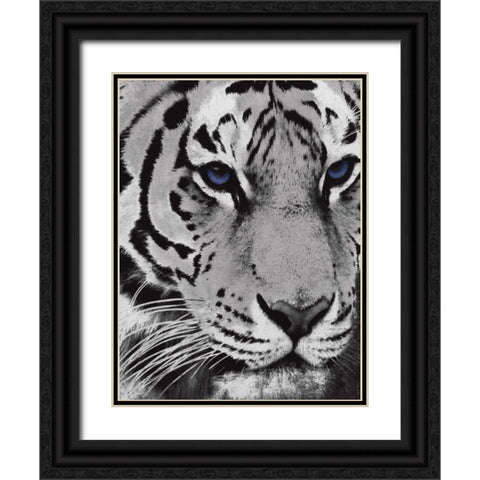 Purple Eyes Black Ornate Wood Framed Art Print with Double Matting by Grey, Jace