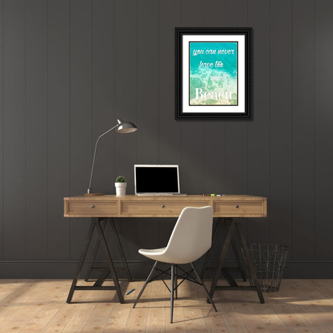 Too Much Beach Black Ornate Wood Framed Art Print with Double Matting by Grey, Jace