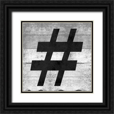 SHIFT KEY# Black Ornate Wood Framed Art Print with Double Matting by Grey, Jace