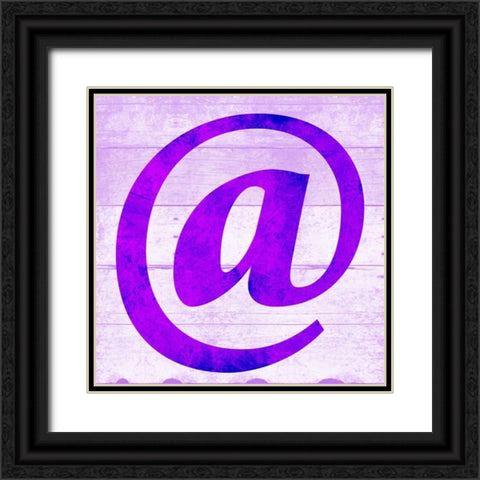 SHIFT KEY @ Black Ornate Wood Framed Art Print with Double Matting by Grey, Jace