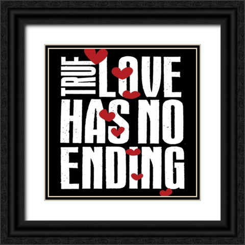 Love Black Ornate Wood Framed Art Print with Double Matting by Grey, Jace