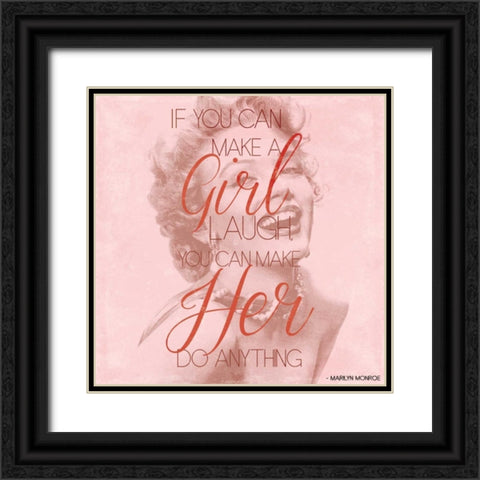 Marilyn Black Ornate Wood Framed Art Print with Double Matting by Grey, Jace