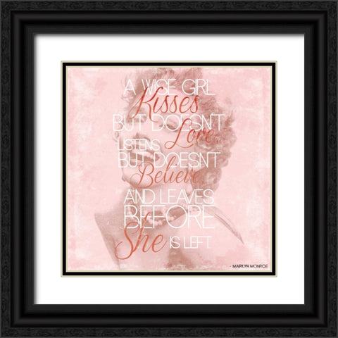 Marilyn 2 Black Ornate Wood Framed Art Print with Double Matting by Grey, Jace