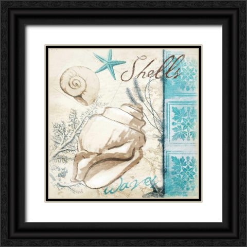 Beach pattern 2 new Black Ornate Wood Framed Art Print with Double Matting by Grey, Jace