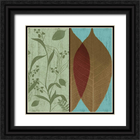Spice Floral Pattern 2 Black Ornate Wood Framed Art Print with Double Matting by Grey, Jace