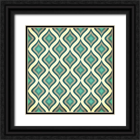 Pattern 1 Black Ornate Wood Framed Art Print with Double Matting by Grey, Jace