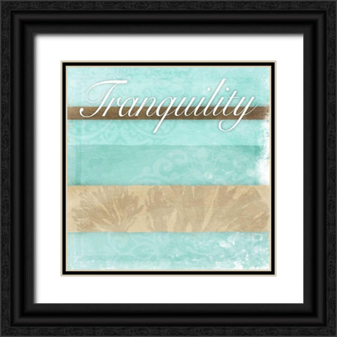 Tranquility Black Ornate Wood Framed Art Print with Double Matting by Grey, Jace