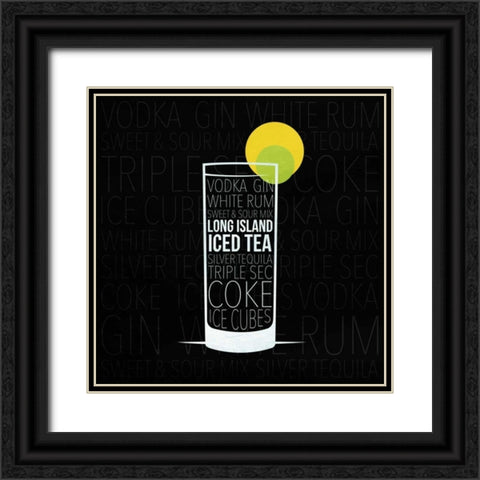 Type drinks 1 Black Ornate Wood Framed Art Print with Double Matting by Grey, Jace