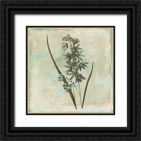 Earthy floral 3 Black Ornate Wood Framed Art Print with Double Matting by Grey, Jace