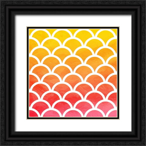 Bright hills reversed Black Ornate Wood Framed Art Print with Double Matting by Grey, Jace