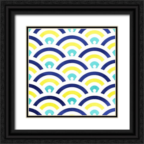 Smooth signals Black Ornate Wood Framed Art Print with Double Matting by Grey, Jace