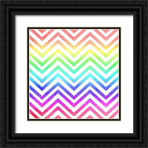 Colorful Valleys Black Ornate Wood Framed Art Print with Double Matting by Grey, Jace