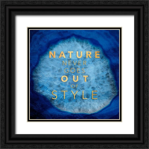 Nature Style Black Ornate Wood Framed Art Print with Double Matting by Grey, Jace