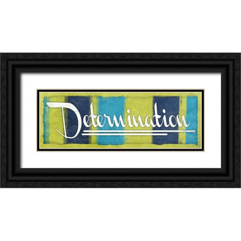 Determination Black Ornate Wood Framed Art Print with Double Matting by Grey, Jace