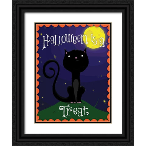 Halloween Treat II Black Ornate Wood Framed Art Print with Double Matting by Grey, Jace