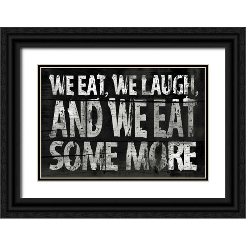 Kitchen Black Ornate Wood Framed Art Print with Double Matting by Grey, Jace