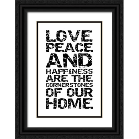 Cornerstones Clean Black Ornate Wood Framed Art Print with Double Matting by Grey, Jace