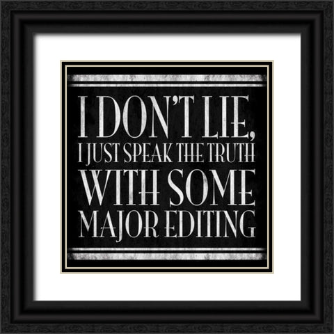 Smarty Pants Black Ornate Wood Framed Art Print with Double Matting by Grey, Jace