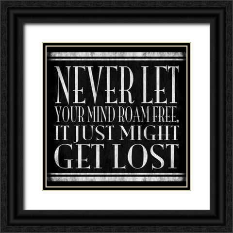 Mind Game Black Ornate Wood Framed Art Print with Double Matting by Grey, Jace