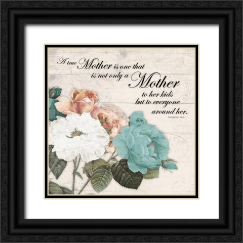 Mother Black Ornate Wood Framed Art Print with Double Matting by Grey, Jace