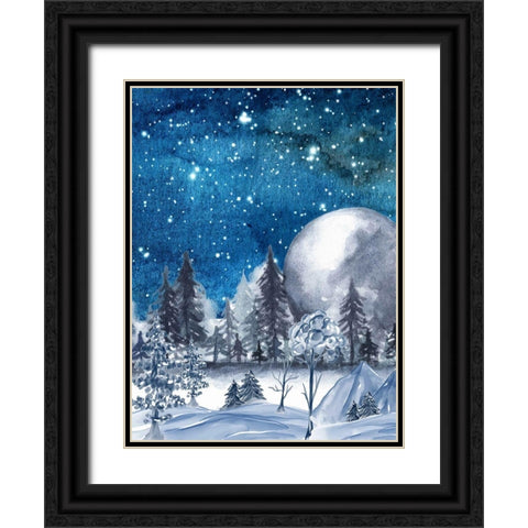Nightfall Black Ornate Wood Framed Art Print with Double Matting by Keith, Jesse