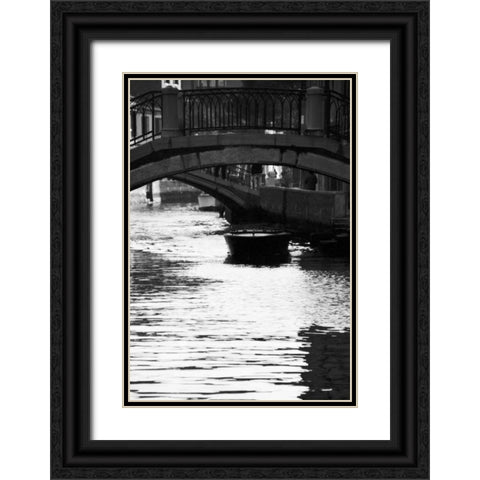 Venice 62 Black Ornate Wood Framed Art Print with Double Matting by Grey, Jace
