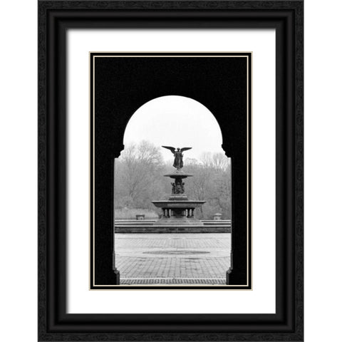 Central Park Diptych A Black Ornate Wood Framed Art Print with Double Matting by Grey, Jace