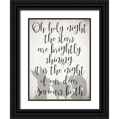 Holy Night Black Ornate Wood Framed Art Print with Double Matting by Allen, Kimberly