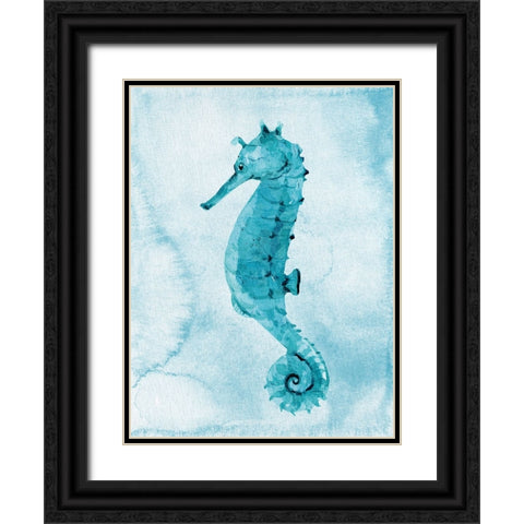 Bright Sea 1 Black Ornate Wood Framed Art Print with Double Matting by Allen, Kimberly