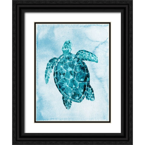 Bright Sea 2 Black Ornate Wood Framed Art Print with Double Matting by Allen, Kimberly