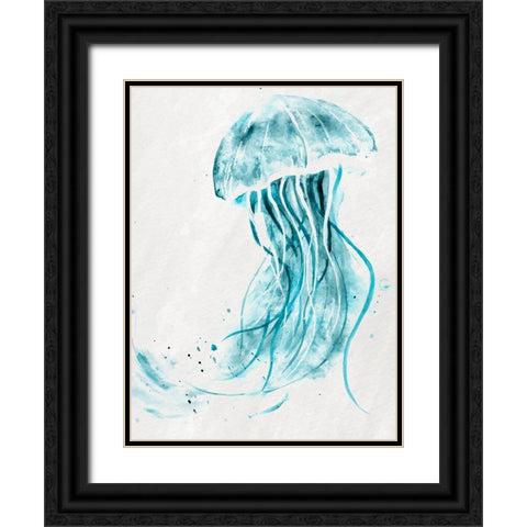 Jelly Jelly Teal 2 Black Ornate Wood Framed Art Print with Double Matting by Allen, Kimberly