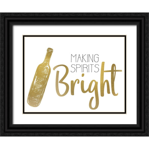 Cheer 2 Black Ornate Wood Framed Art Print with Double Matting by Allen, Kimberly