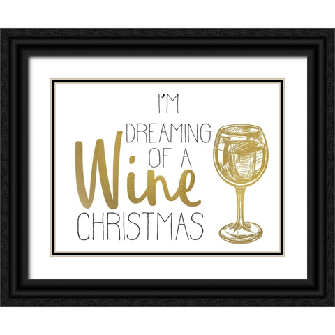 Cheer 3 Black Ornate Wood Framed Art Print with Double Matting by Allen, Kimberly