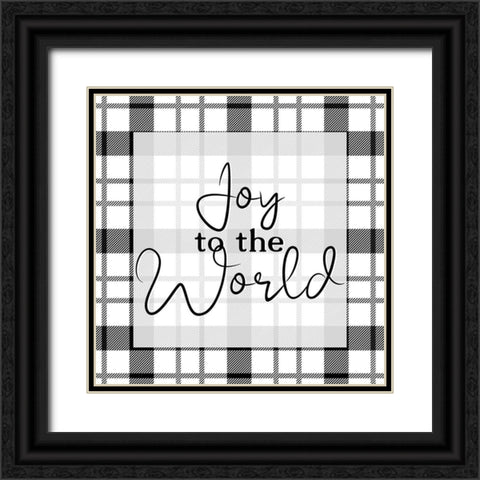 Joy to the World v2 Black Ornate Wood Framed Art Print with Double Matting by Allen, Kimberly