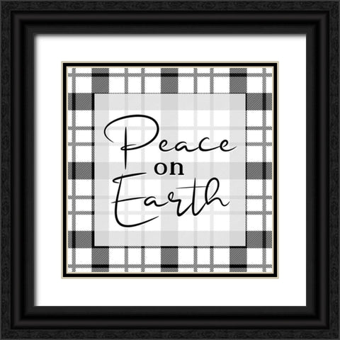 Peace on Earth v2 Black Ornate Wood Framed Art Print with Double Matting by Allen, Kimberly