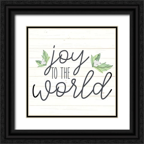 Joy Black Ornate Wood Framed Art Print with Double Matting by Allen, Kimberly